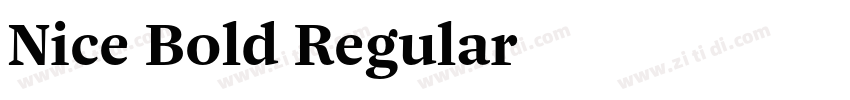 Nice Bold Regular字体转换